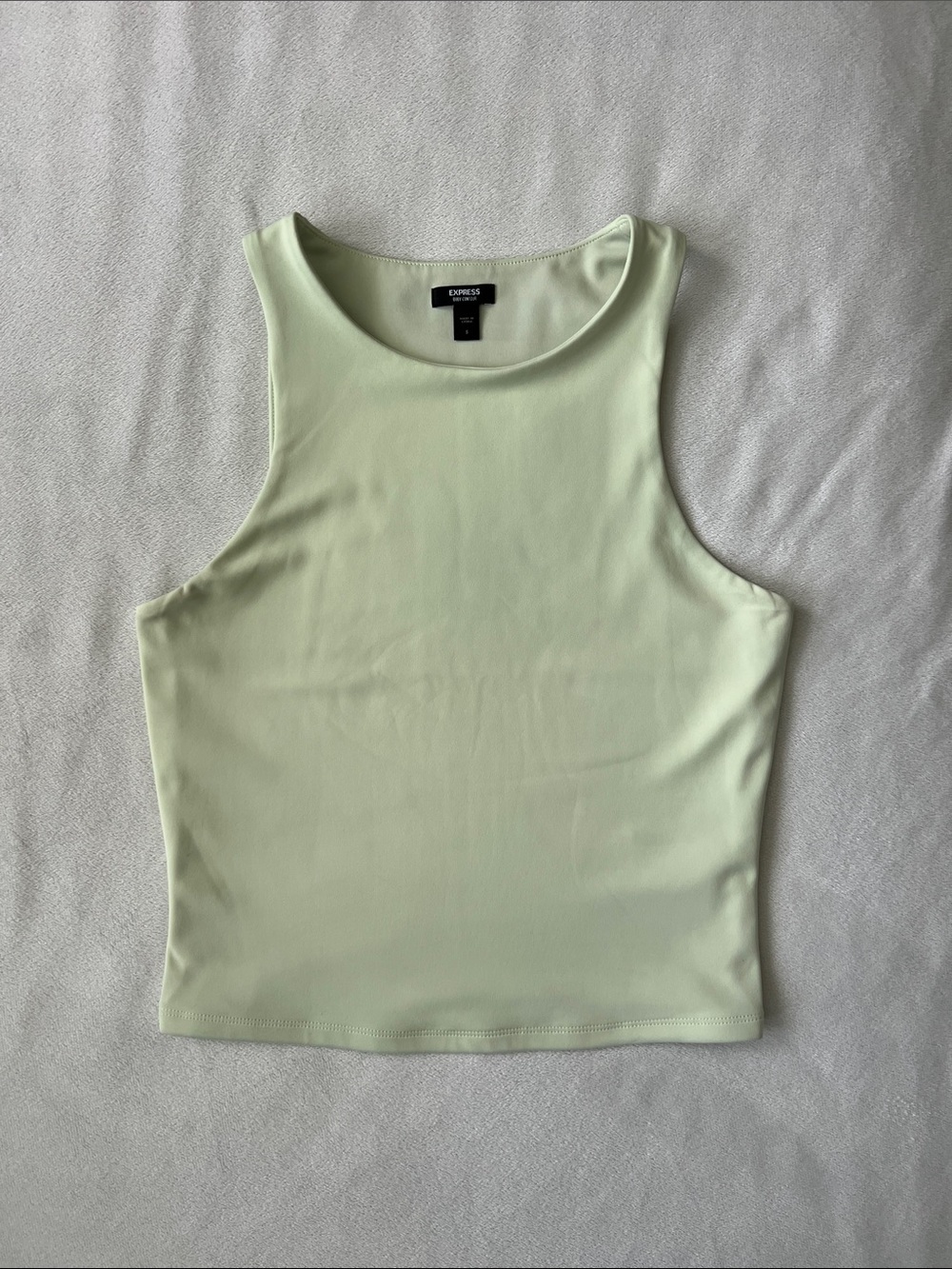 Express Body Contour High Compression High Neck Cropped Tank